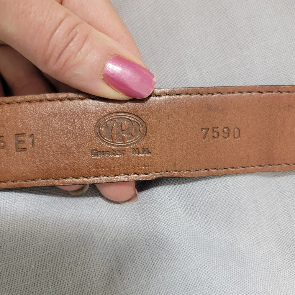 YRI RARE 2011‎ US Open Congressional Leather Black Croc Embossed  Belt Size 42